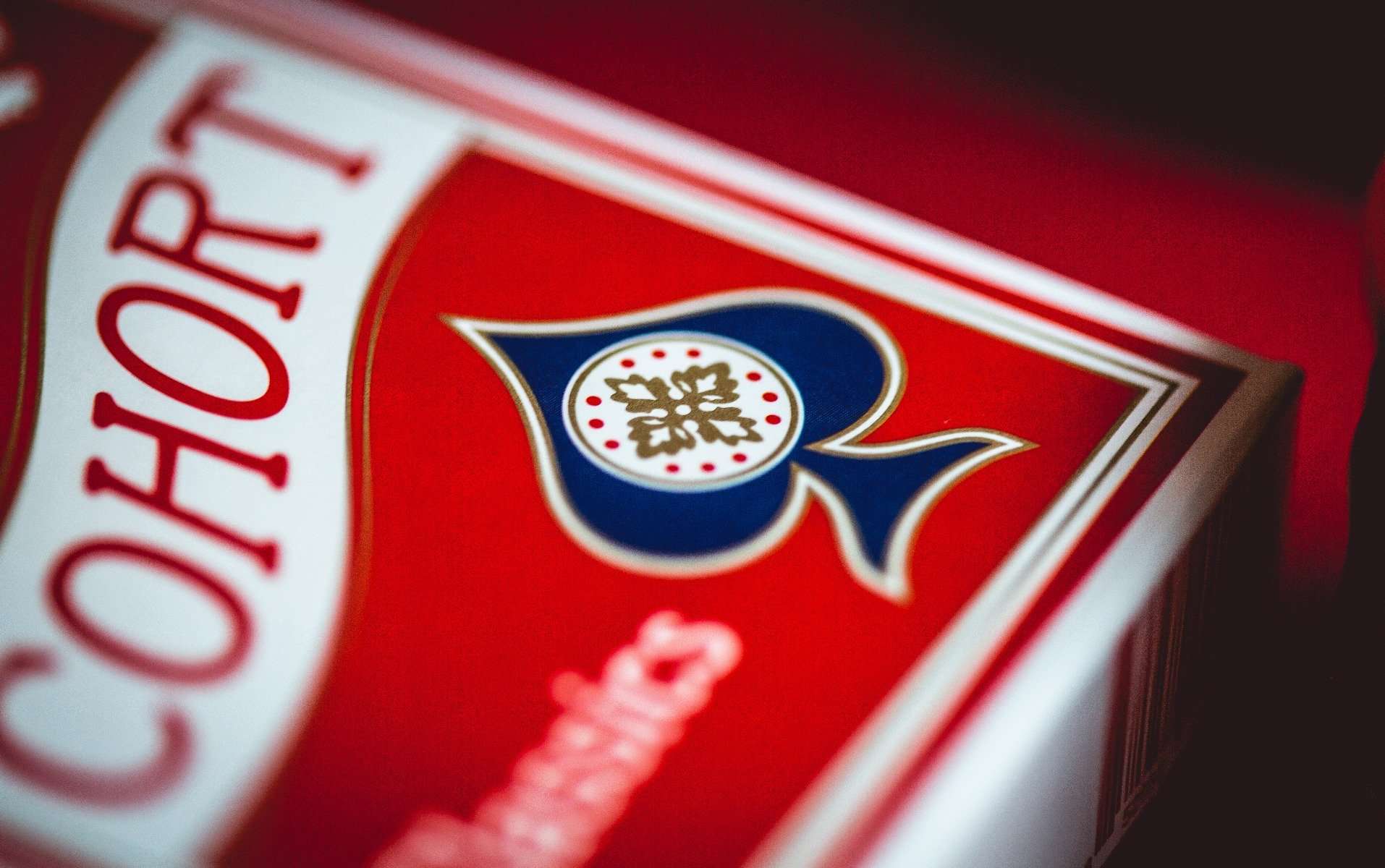 Cohort Red v2 Marked Playing Cards Cartamundi - Image 2