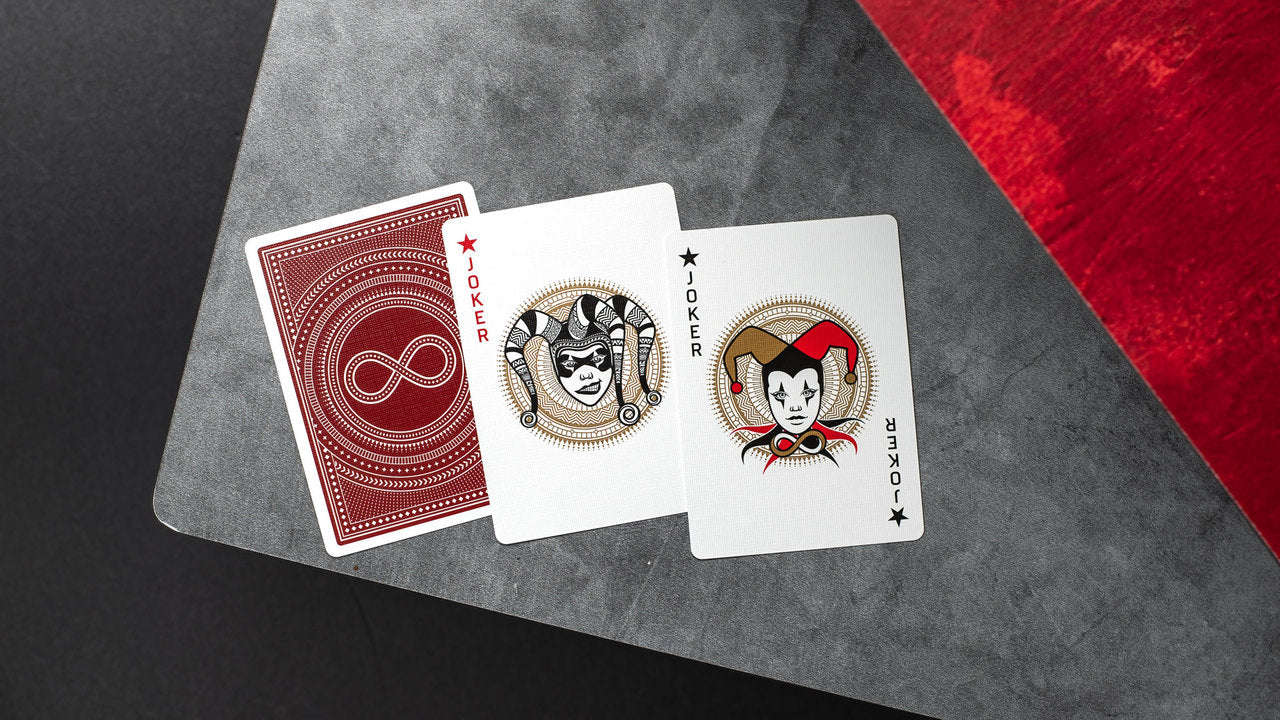 Continuum Burgundy Playing Cards - Image 2