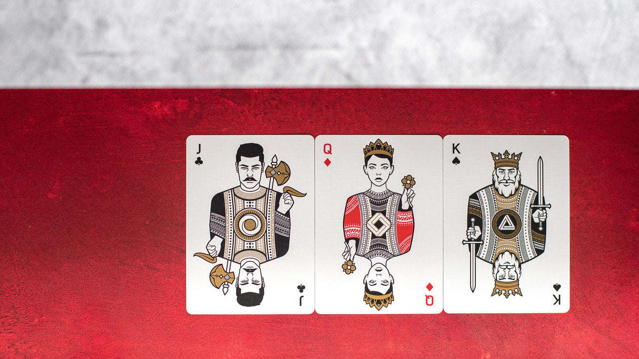 Continuum Burgundy Playing Cards - Image 4