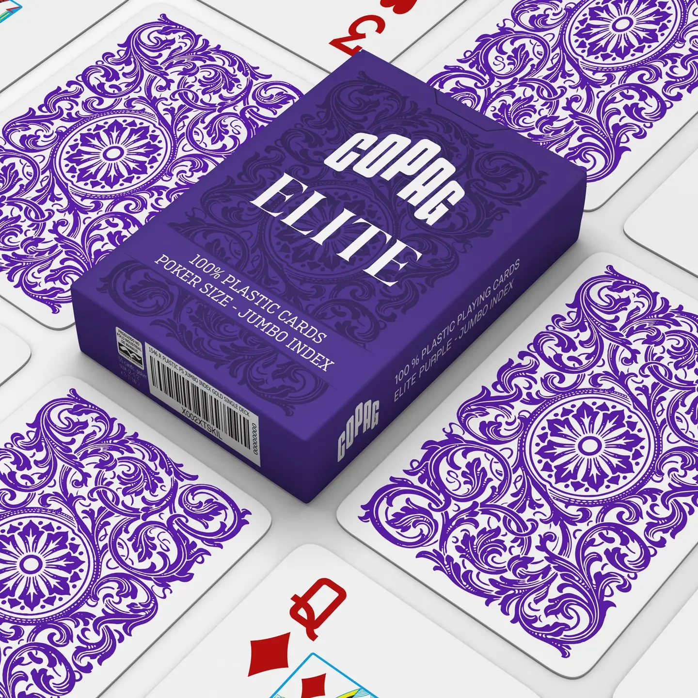 Copag Elite 100% Plastic Jumbo Index – 6 Deck Set - Image 3