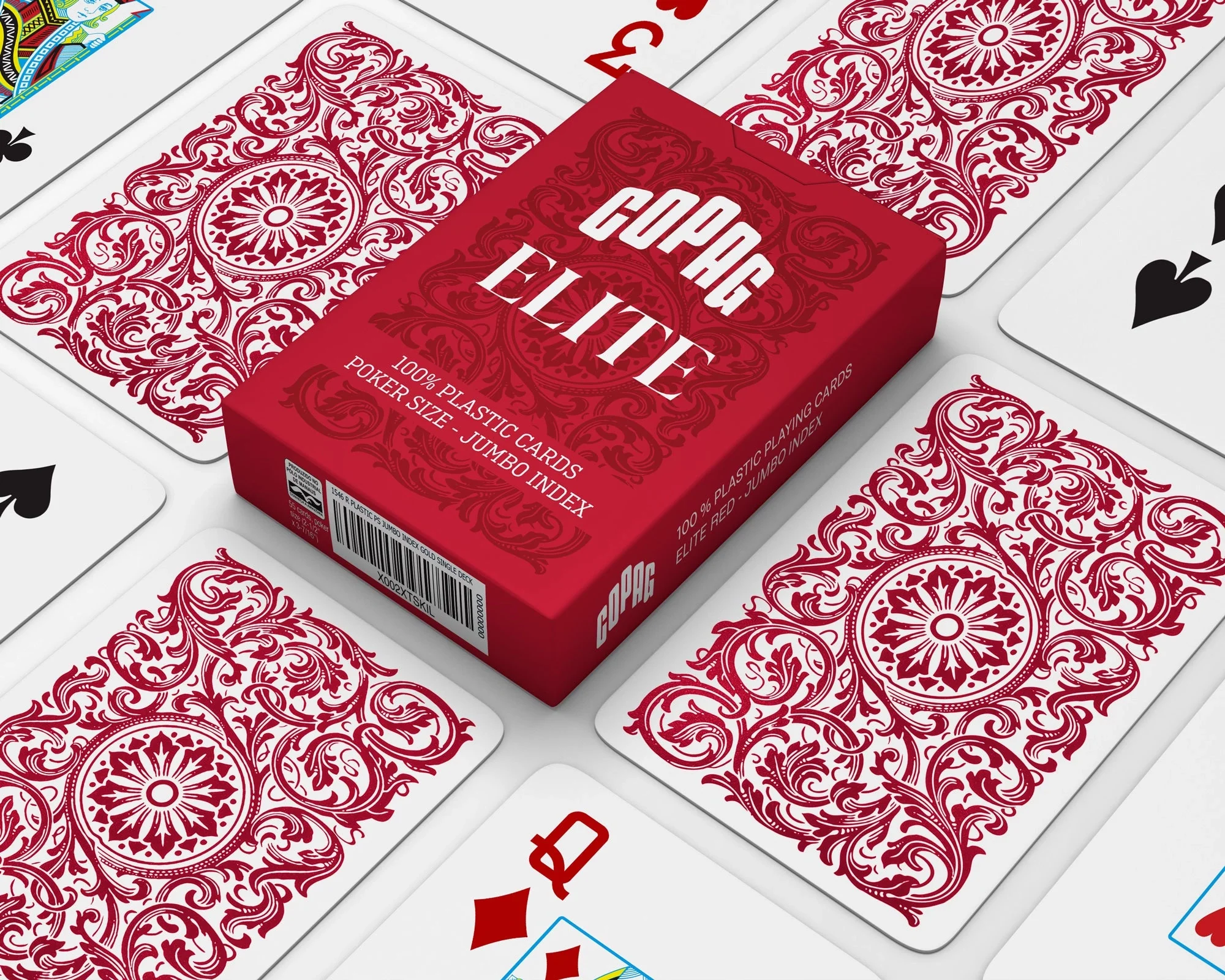 Copag Elite 100% Plastic Jumbo Index – 6 Deck Set - Image 4