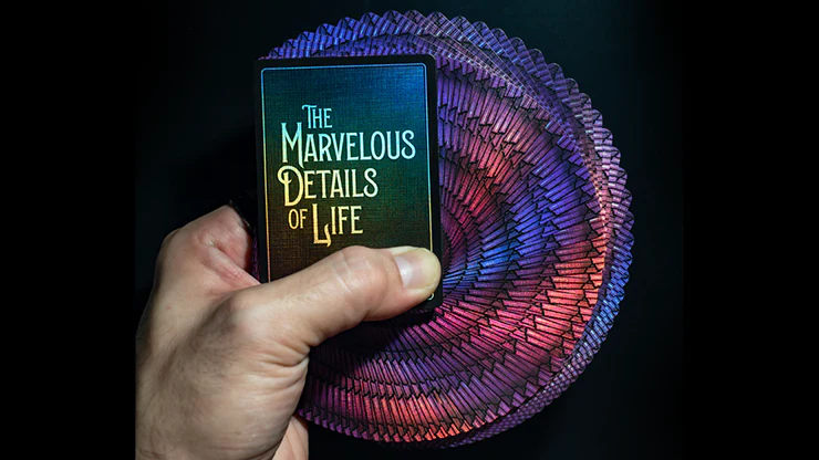 Marvelous Hummingbird Feathers Purple Playing Cards Cartamundi - Image 3