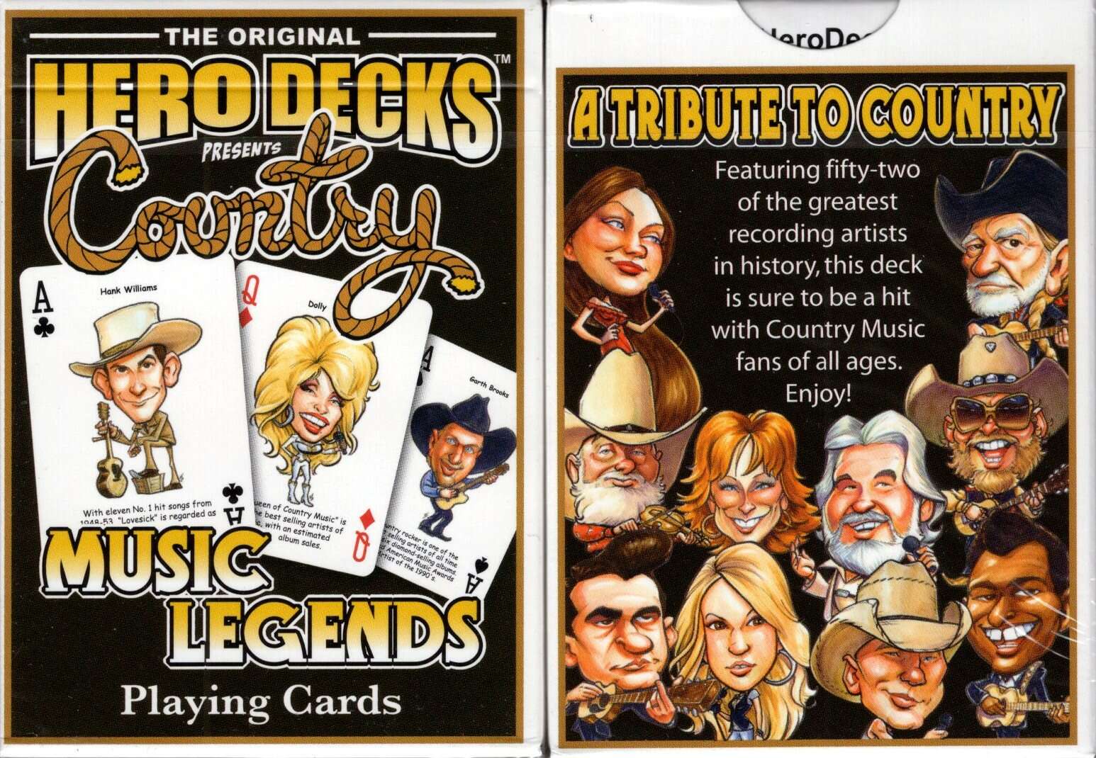 Country Music Legends Playing Cards