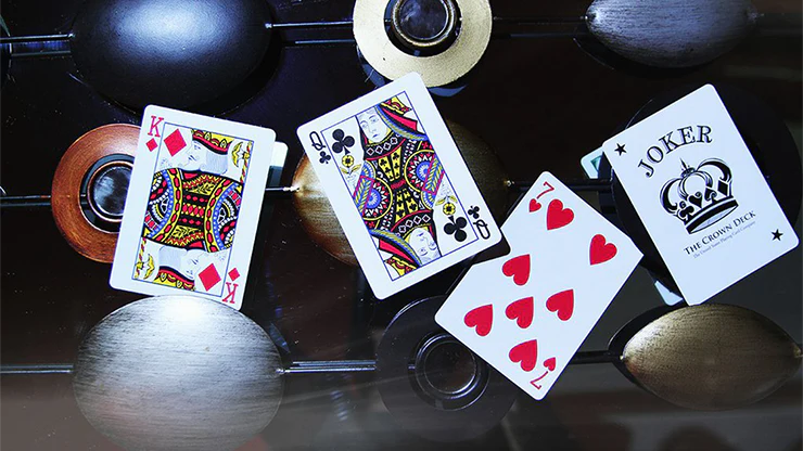 Crown Deck Black Playing Cards USPCC - Image 2