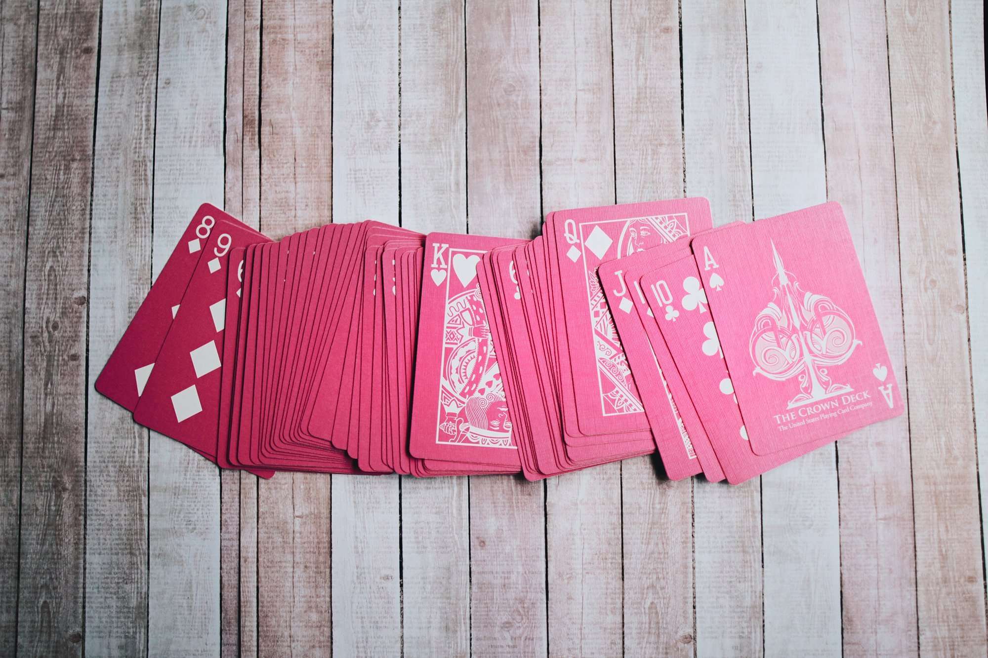 Crown Deck Pink Playing Cards USPCC - Image 3