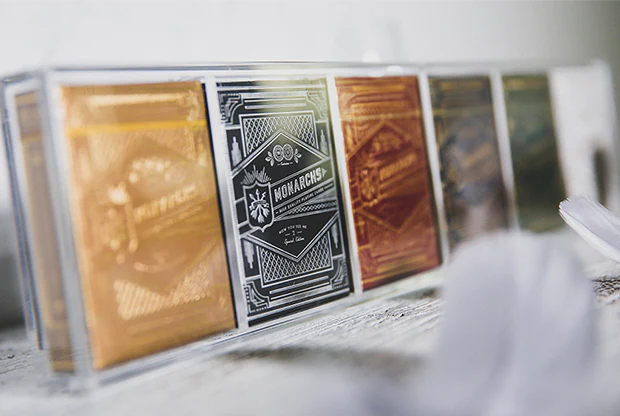Crystal Playing Card Display 6 Deck Case