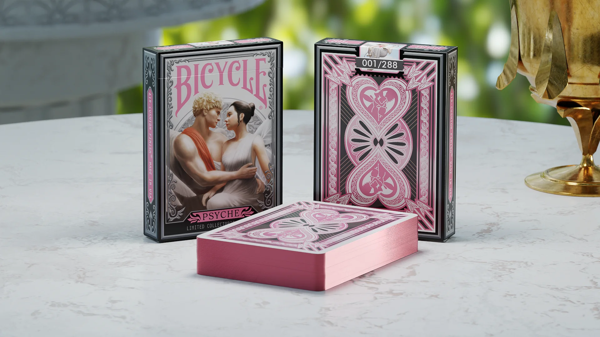 Cupid and Psyche Gilded Collector's Edition Bicycle Playing Cards - Image 3