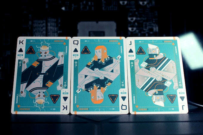 Cyberware Neon Playing Cards USPCC - Image 3