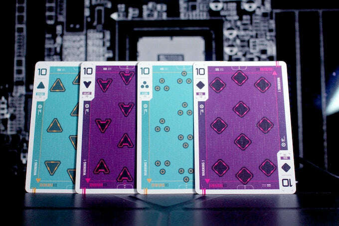 Cyberware Neon Playing Cards USPCC - Image 4