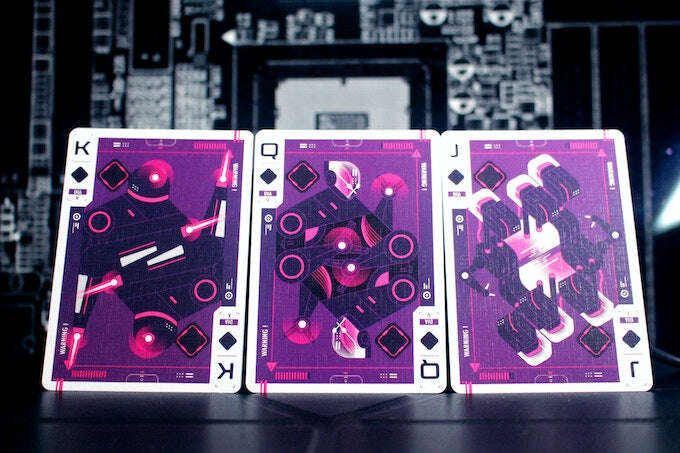 Cyberware Neon Playing Cards USPCC - Image 7