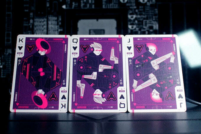 Cyberware Neon Playing Cards USPCC - Image 8