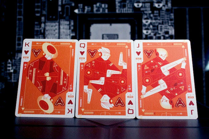 Cyberware Rouge Gilded Playing Cards USPCC - Image 4