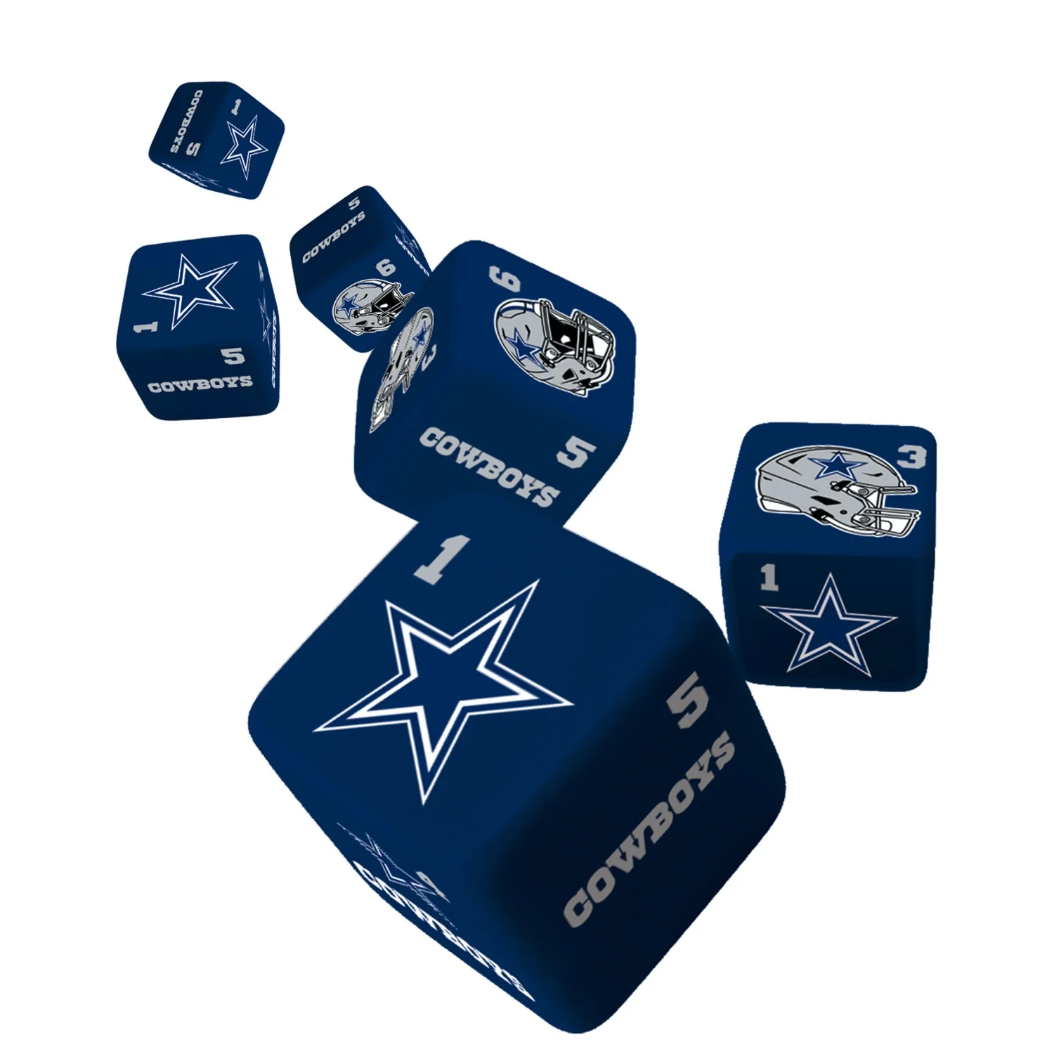 Dallas Cowboys Dice Set by Masterpieces - Image 2