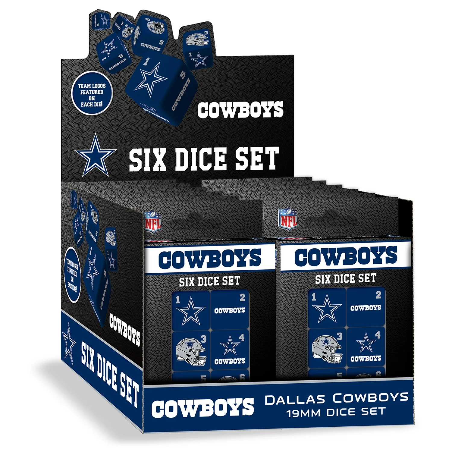 Dallas Cowboys Dice Set by Masterpieces - Image 3