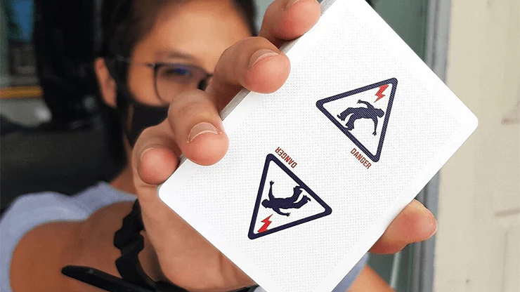Danger High Voltage Playing Cards USPCC - Image 3