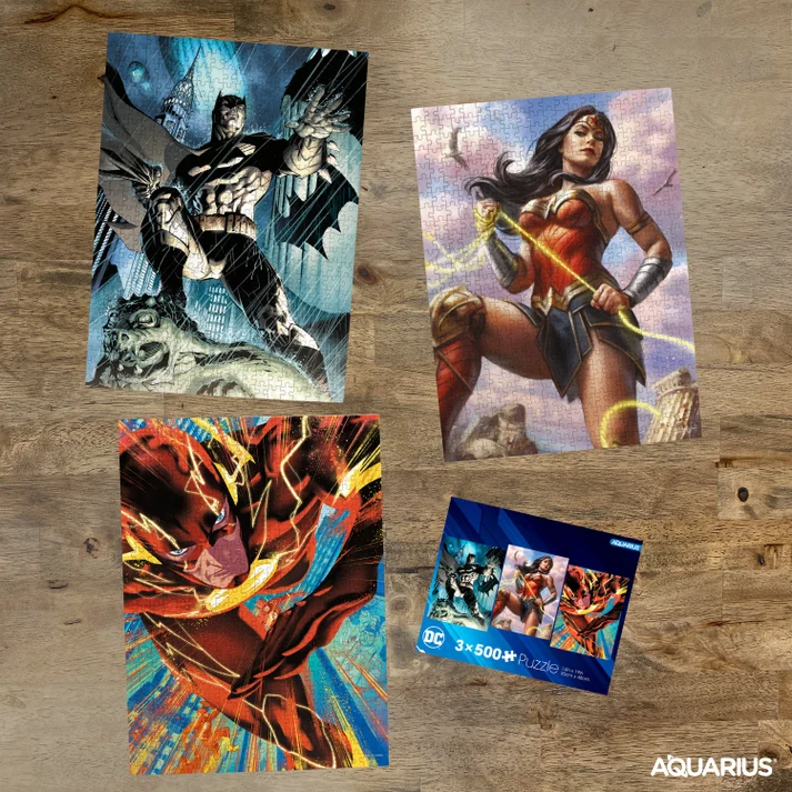 Dc Comics 3 X 500 Piece Jigsaw Puzzle Set - Image 3