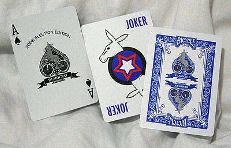 Democrat Blue 2008 Election Bicycle Playing Cards Deck - Image 3