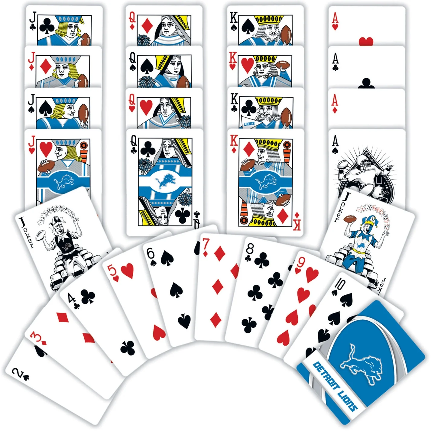 Detroit Lions Playing Cards by Masterpieces - Image 2