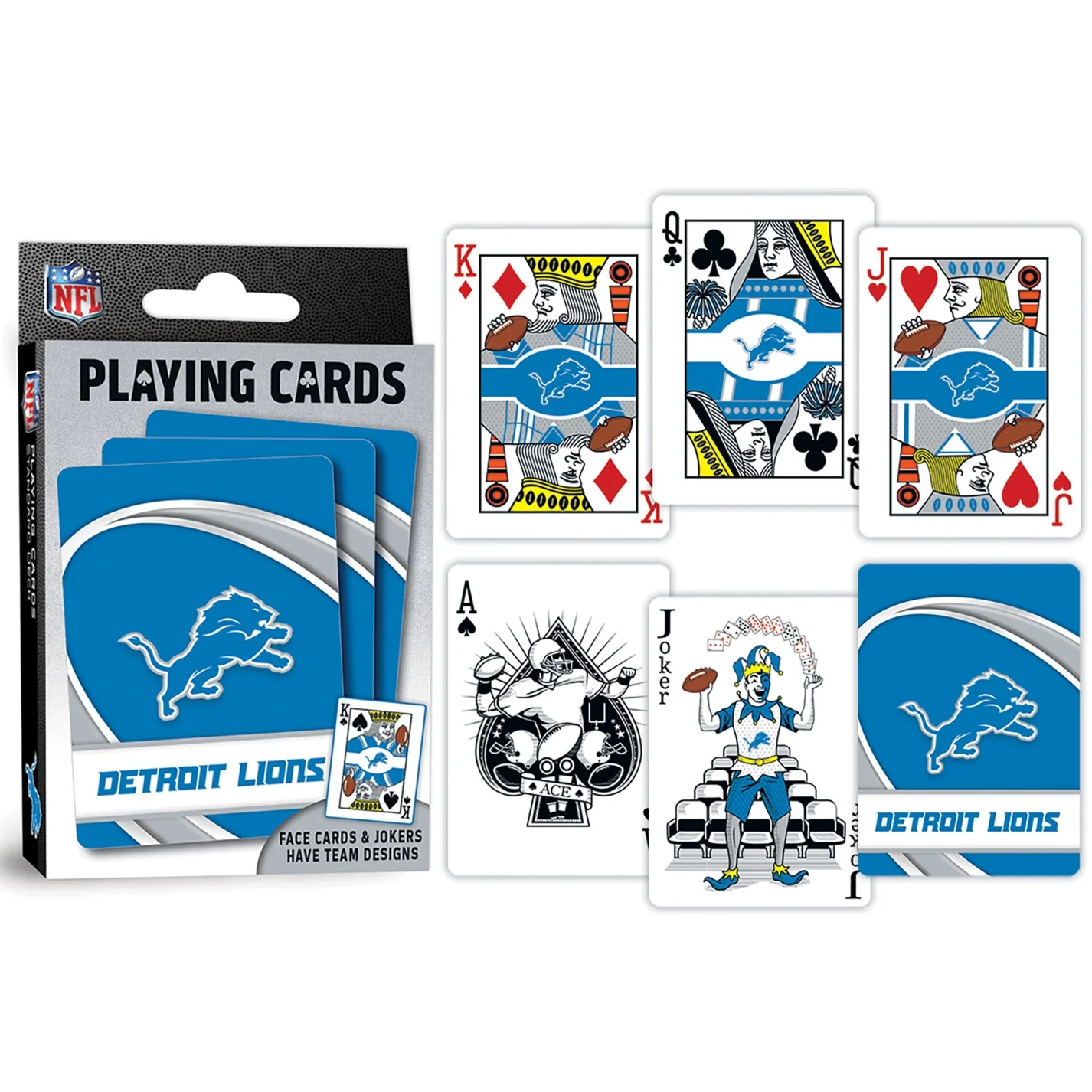 Detroit Lions Playing Cards by Masterpieces - Image 3