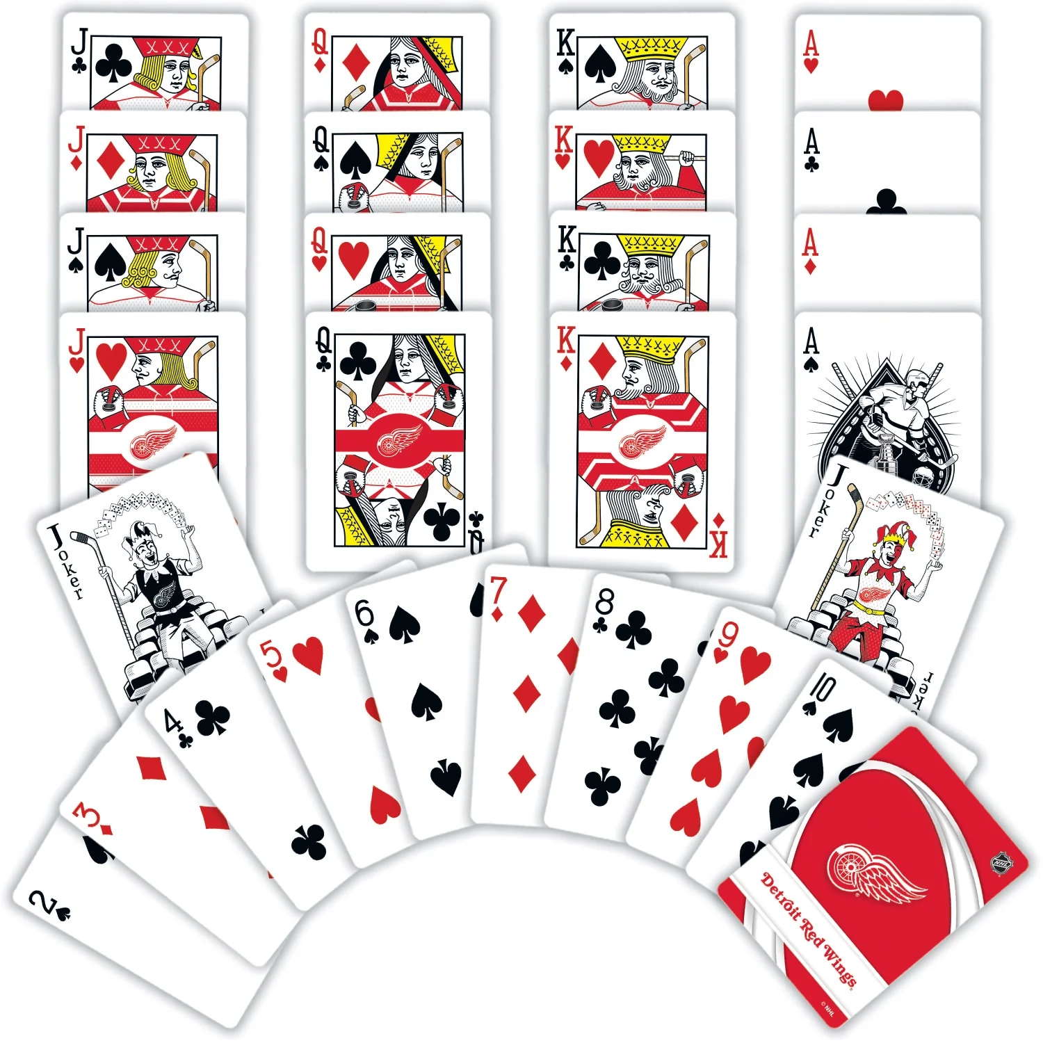 Detroit Red Wings Playing Cards by Masterpieces - Image 2