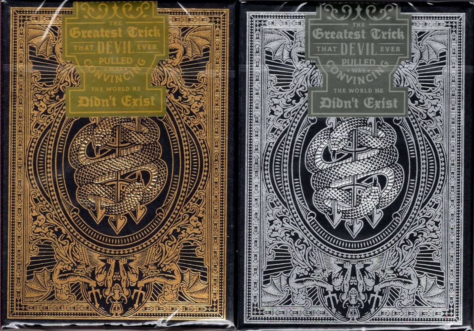 Devil's In The Details Gilded Playing Cards 2 Deck Set TPCC - Image 2