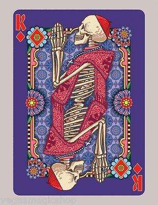 Dia de los Muertos Painted Playing Cards Deck - Image 3