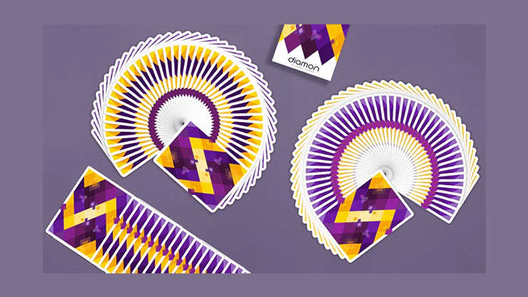 Diamon No 14 Purple Star Playing Cards USPCC - Image 3