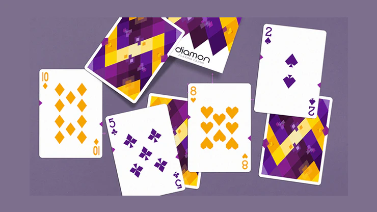 Diamon No 14 Purple Star Playing Cards USPCC - Image 4