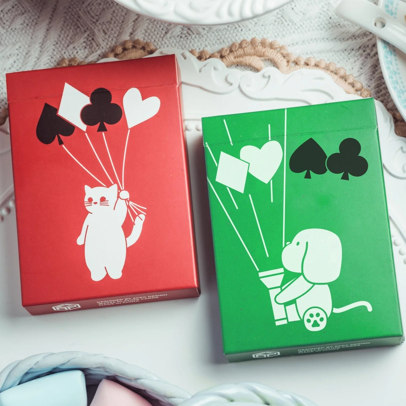 Diary of Kitten and Puppy - Puppy Green Edition Playing Cards - Image 4