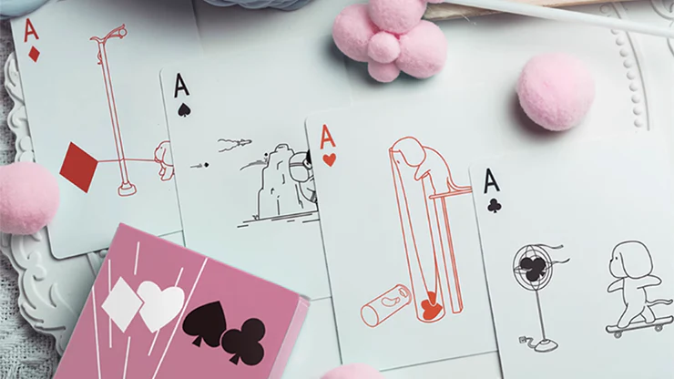 Diary of Kitten and Puppy - Puppy Pink Edition Playing Cards - Image 2