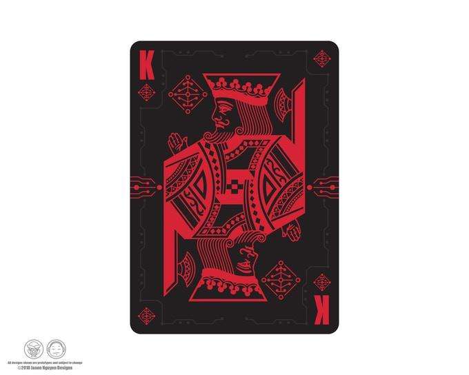 Digital Magma Red Playing Cards MPC - Image 2