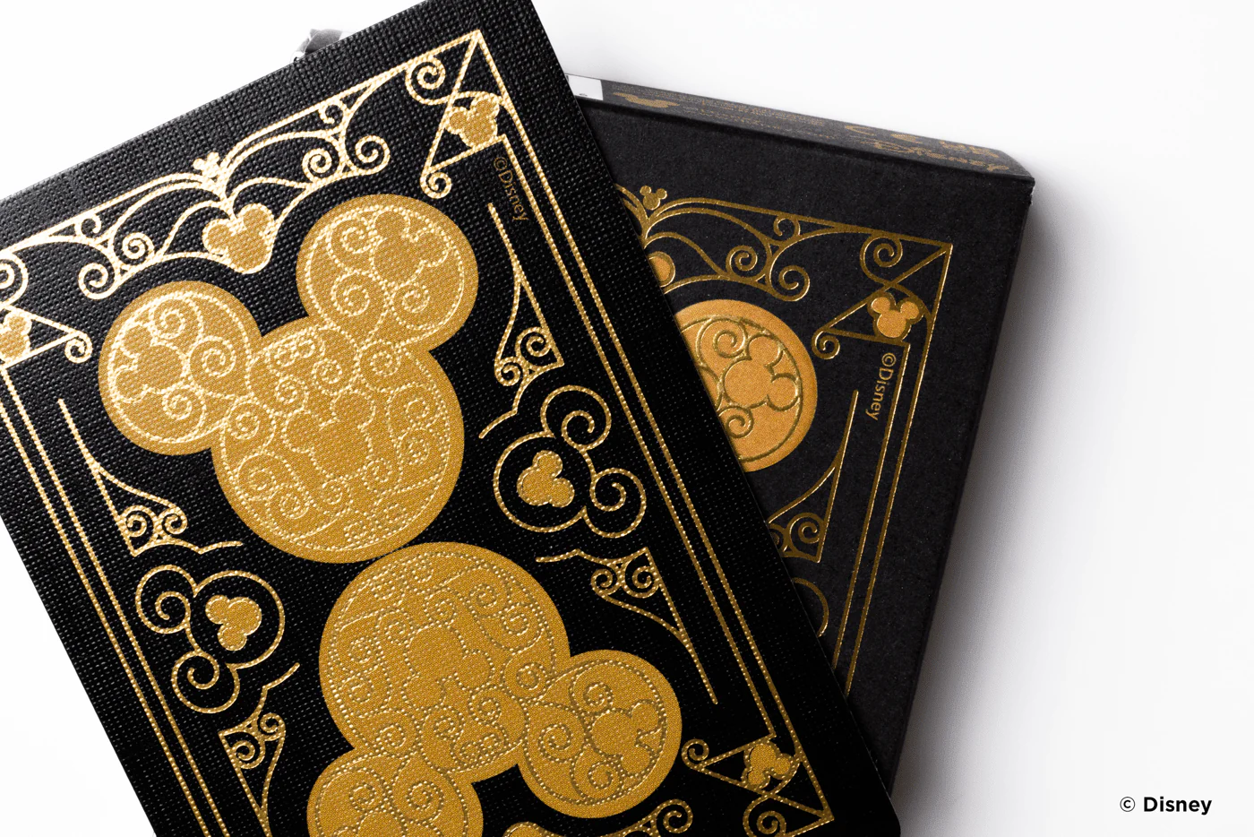 Disney Mickey Mouse Inspired Black and Gold Bicycle Playing Cards - Image 2