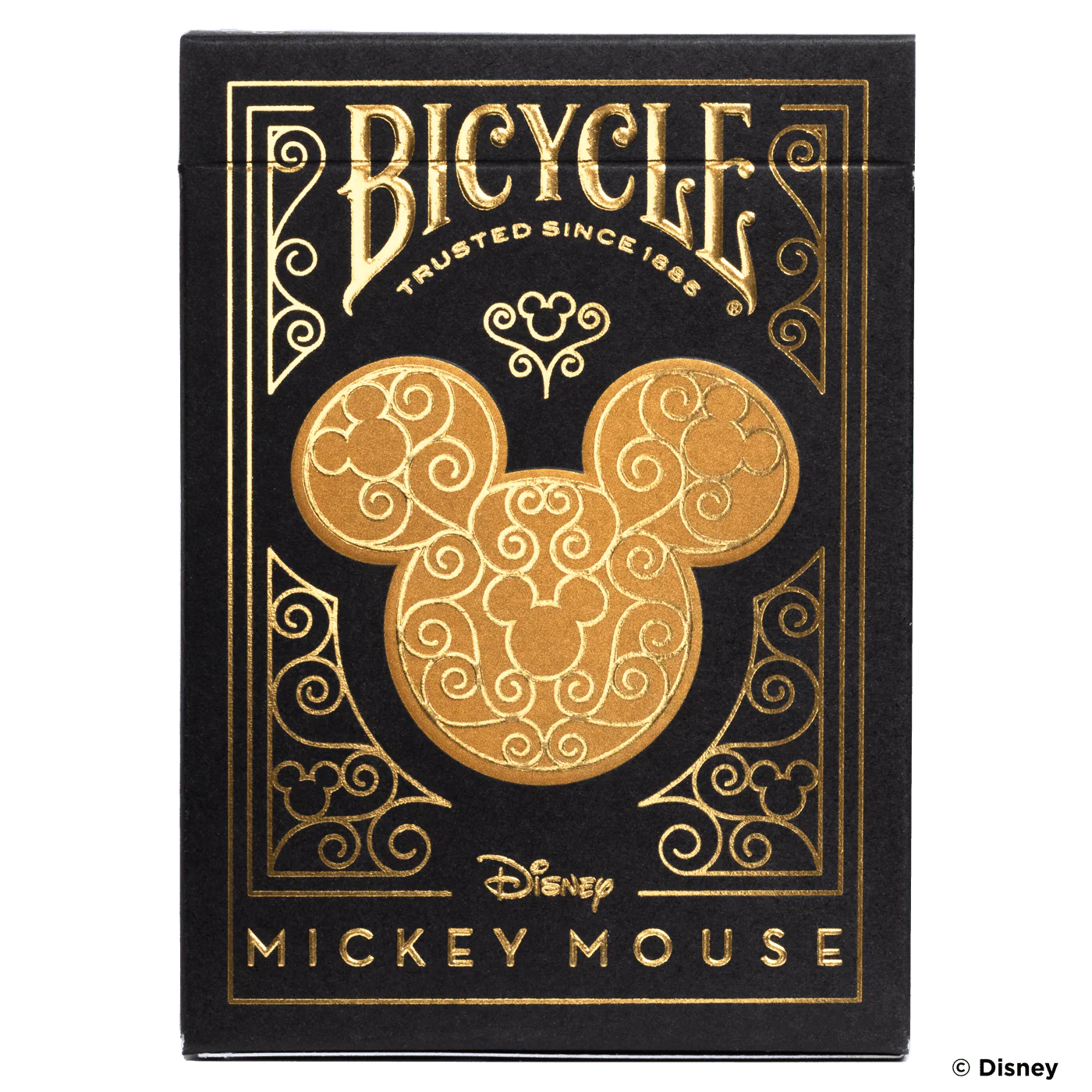 Disney Mickey Mouse Inspired Black and Gold Bicycle Playing Cards - Image 5
