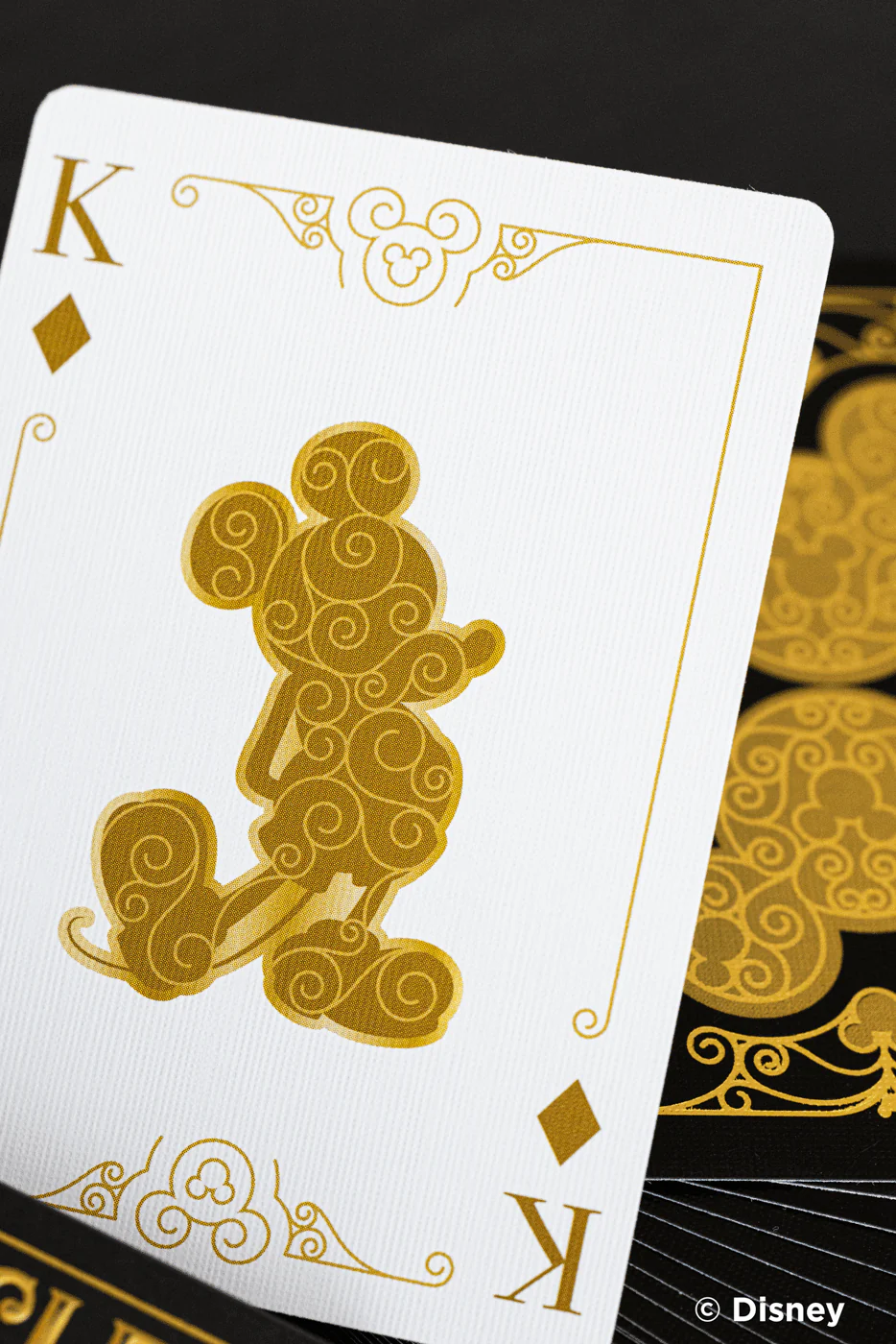 Disney Mickey Mouse Inspired Black and Gold Bicycle Playing Cards - Image 7