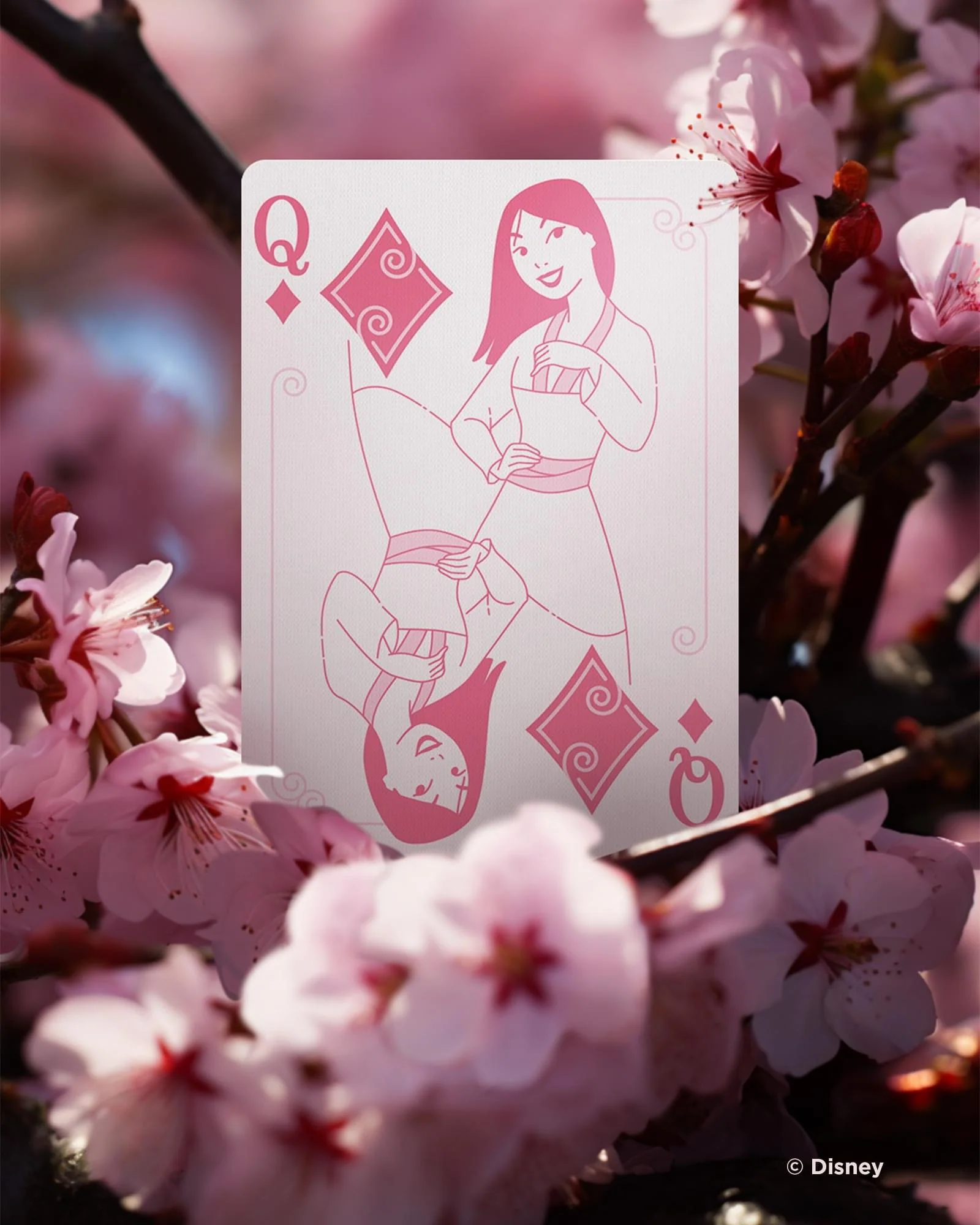 Disney Princess Inspired Pink Bicycle Playing Cards - Image 11