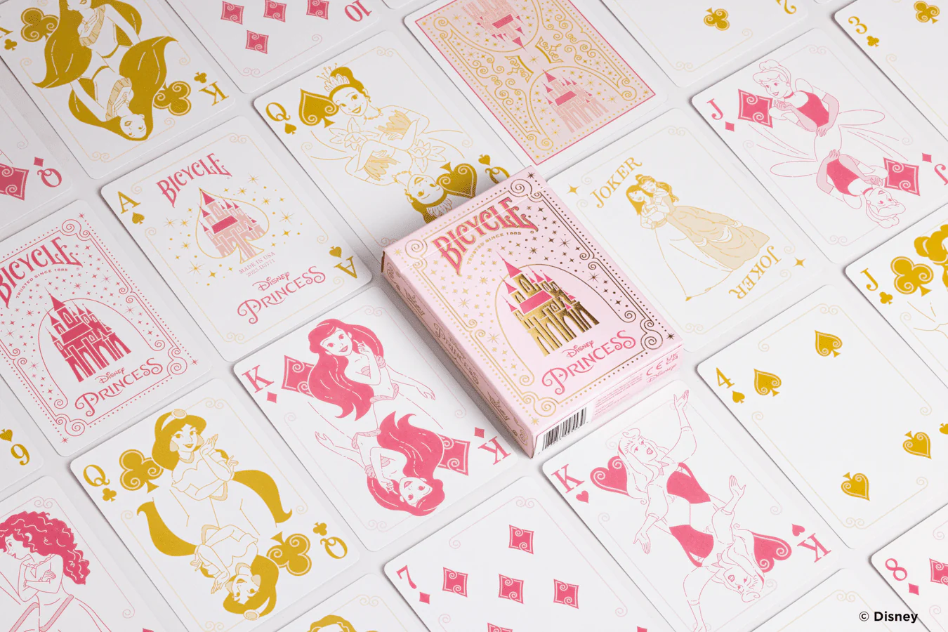 Disney Princess Inspired Pink Bicycle Playing Cards - Image 6