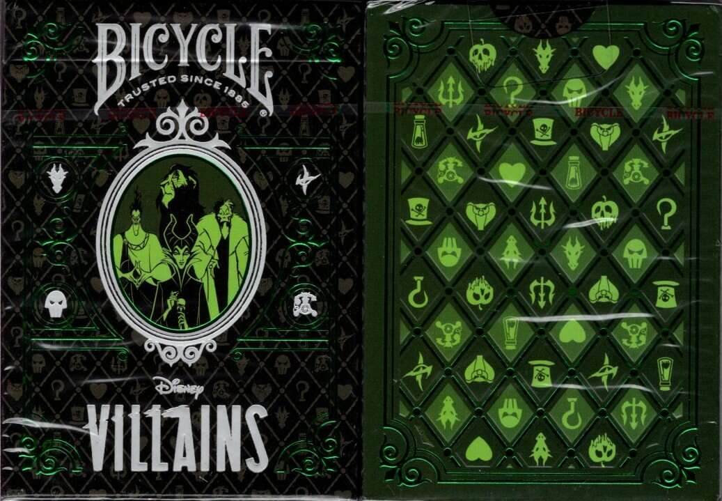 Disney Villains Inspired Green Bicycle Playing Cards - Image 4