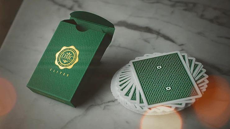 DMC Elites Green Marked Playing Cards USPCC - Image 4