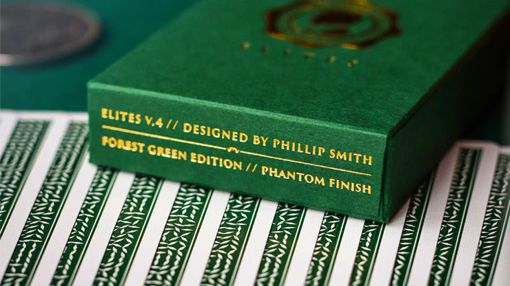 DMC Elites v4 Forest Green Marked Playing Cards - Image 5
