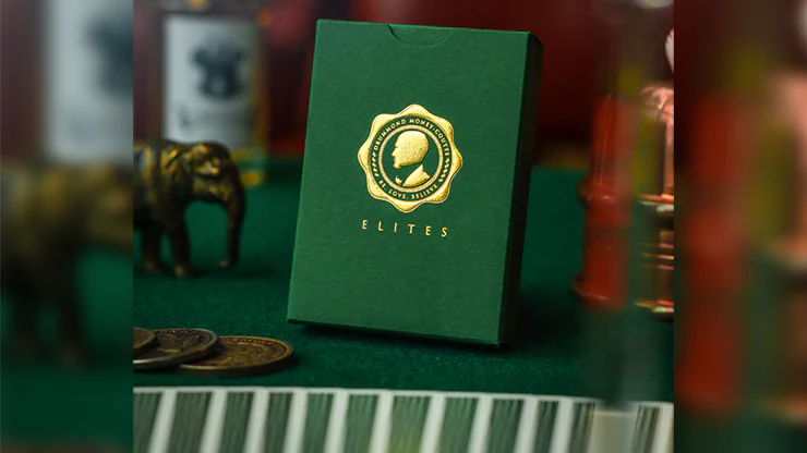 DMC Elites v4 Forest Green Marked Playing Cards - Image 7