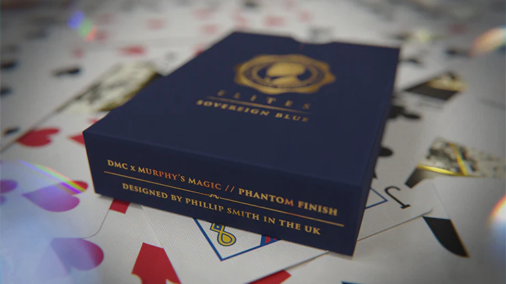 DMC Elites v4 Sovereign Blue Marked Playing Cards - Image 4