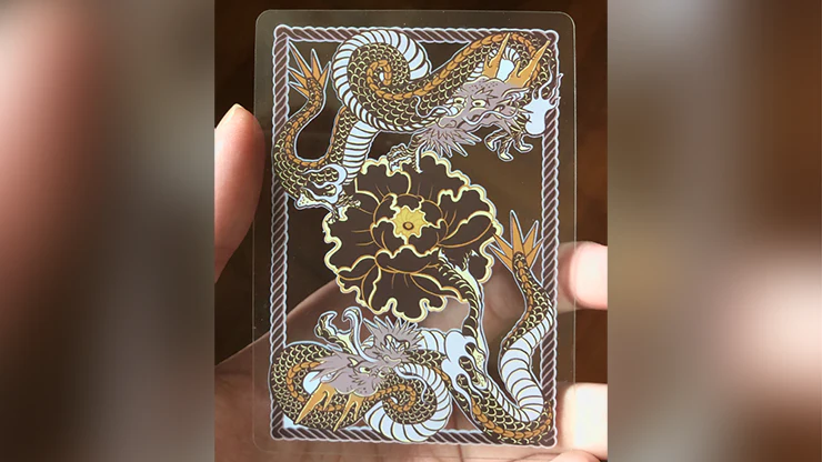 Dragon Mighty Black Plastic Transparent Playing Cards - Image 2