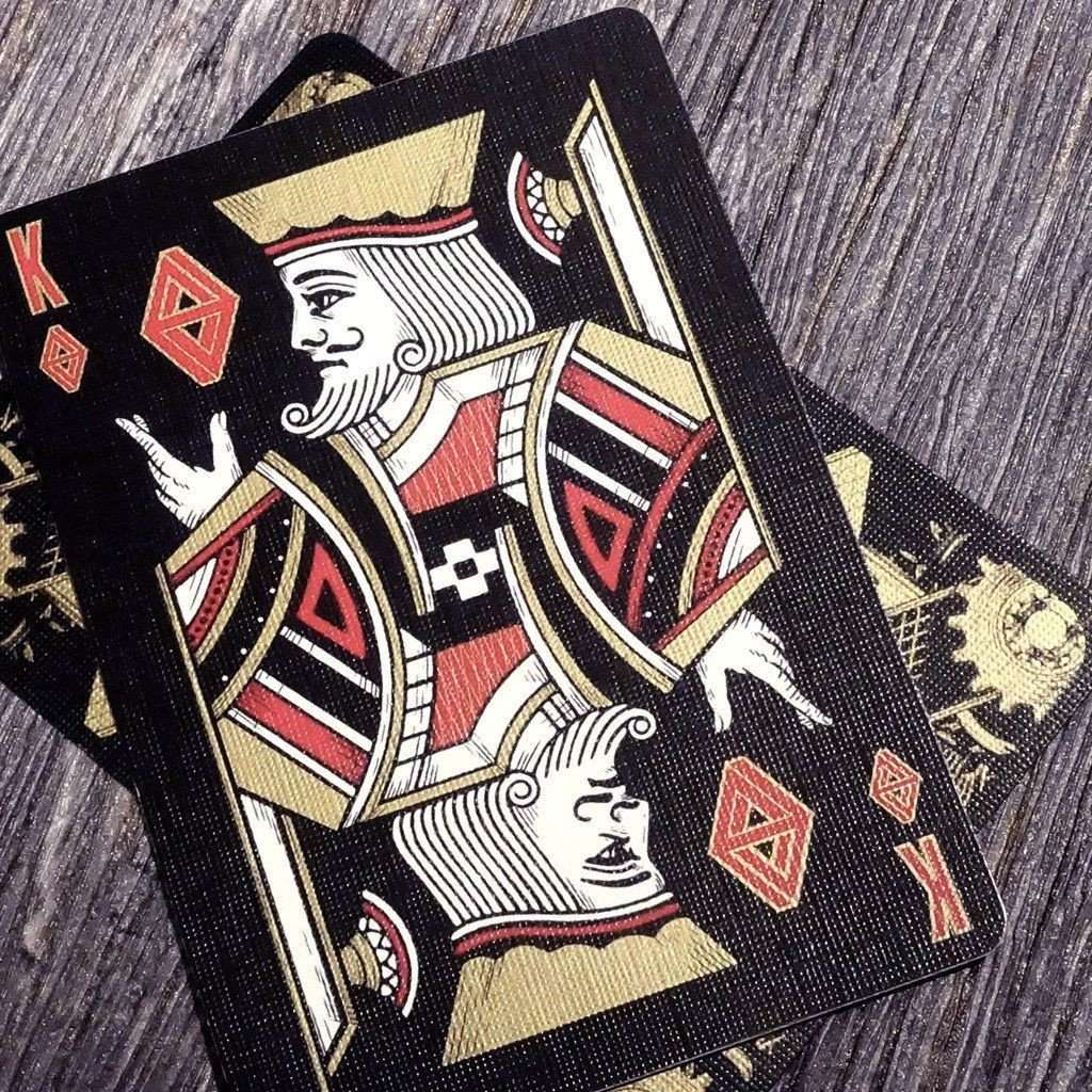 Dream Black Gold Bicycle Playing Cards Deck - Image 3