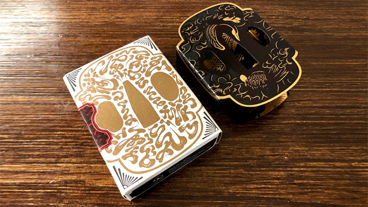 Edo Karuta Shogun Black Deluxe Playing Cards USPCC - Image 2