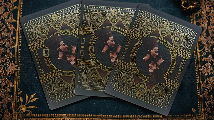Egypt Mythology Black Edition Playing Cards - Green - Image 4