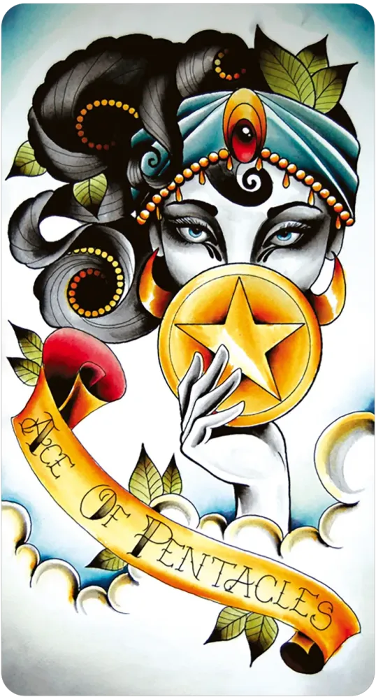 Eight Coins' Tattoo Tarot Borderless Miniature Edition - Image 7