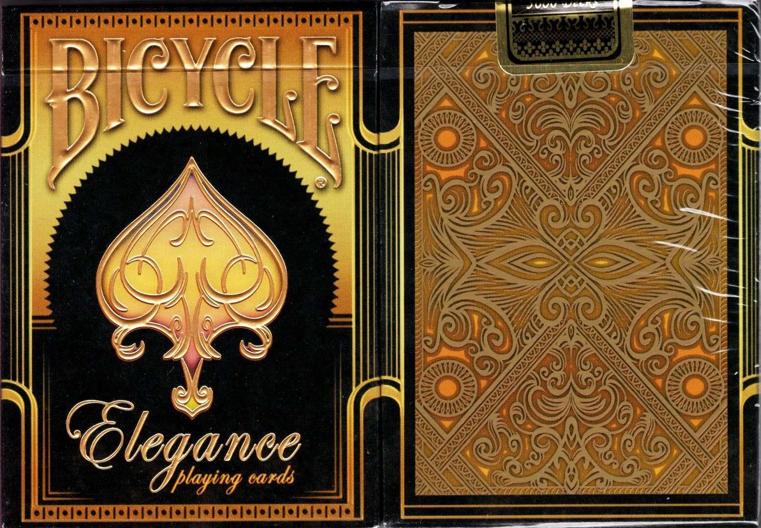 Elegance Black Bicycle Playing Cards