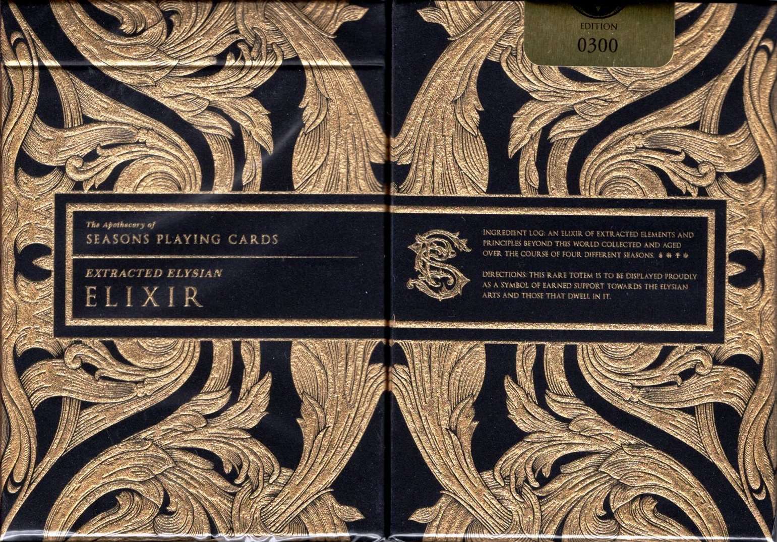 Elixir Gold Gilded Playing Cards USPCC