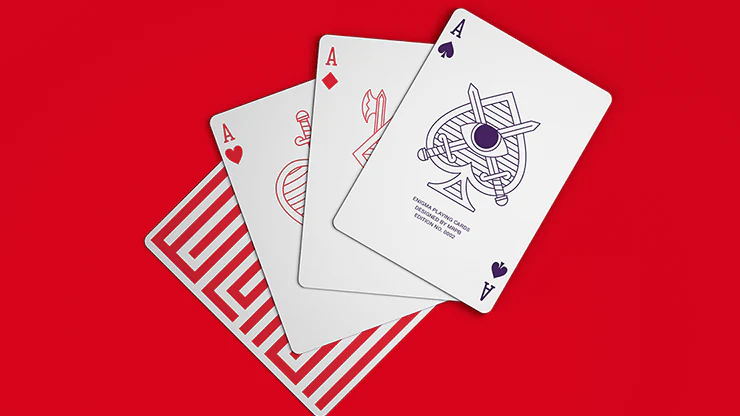 Enigma Red Playing Cards USPCC - Image 6