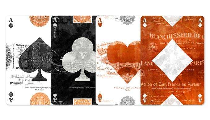 EPHEMERID v2 Gold & Copper Playing Cards 2 Deck Set NPCC - Image 4